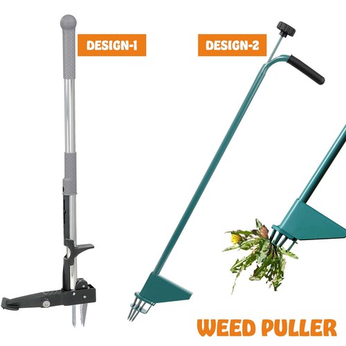 Steel weed puller claw - steel, lawn