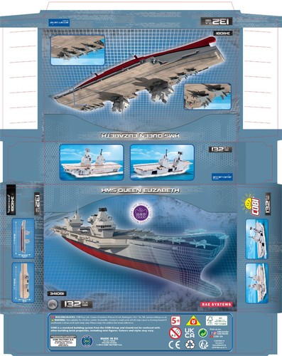 New boxed hms queen elizabeth - queen,