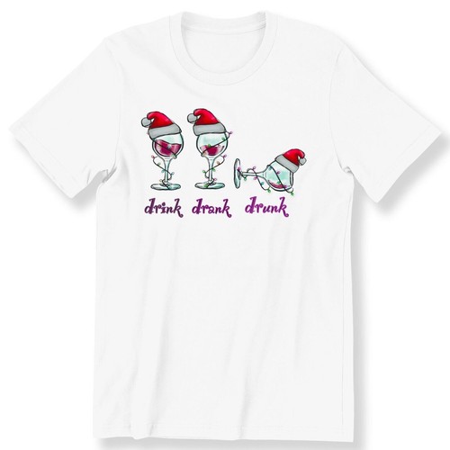 Drunk funny wine christmas - wine,