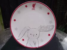 LFC Official Liverpool Football Club Porcelain Baby Childs Plate Cute Rabbit