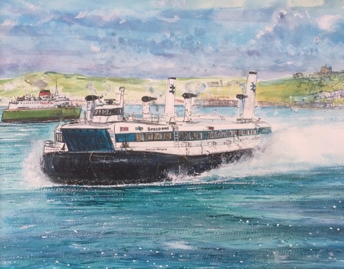 Hovercraft print poster