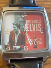 ELVIS PRESLEY COCA•COLA WATCH NEW BATTERY NWOT