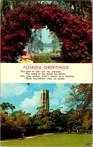Vtg postcard cypress gardens - postcard,