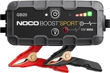NOCO GB20 Boost Sport, 500A 12V Jump Starter for up to 4.0L Petrol Engine.