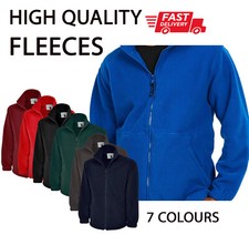 PLAIN NO TEXT Classic FLEECE Jacket Full Zip Work Wear Warm Winter Clothing