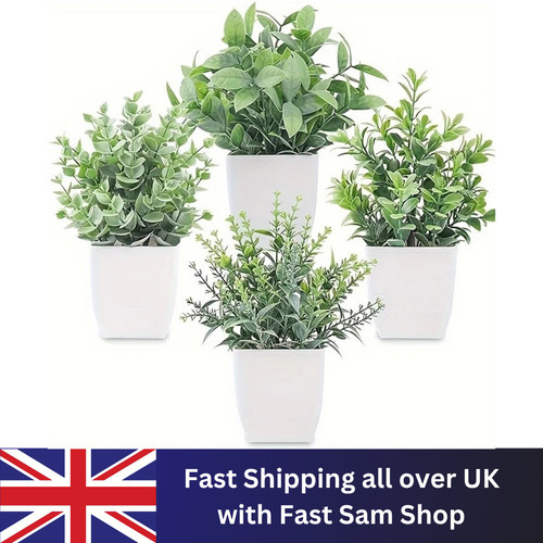 Set artificial plants in - set,