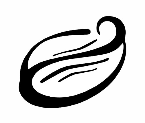 Coffee bean self - bean, rubber