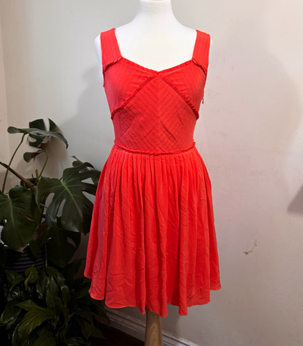 Reiss orange silk chiffon - silk,