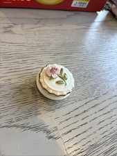 Vintage Coalport Bone China Small Floral Trinket Dish, Made in England