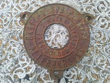 Vintage Cast Iron Roller Makers Name Plate Sign BARFORD & PERKINS PETERBOROUGH 