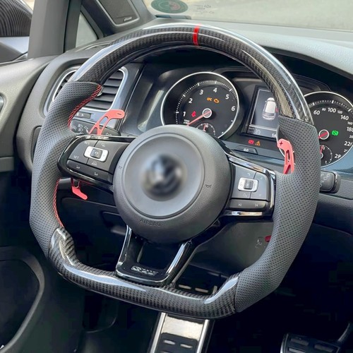 Carbon fibre steering wheel - carbon,