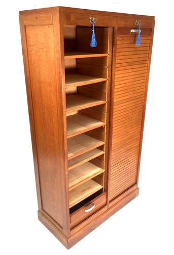 Antique 1950s wood oak double - antique,