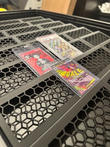 Trading card display riser - card,