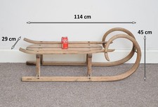 Vintage old wooden sleigh