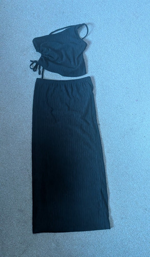 Women black ribbed one - women's,