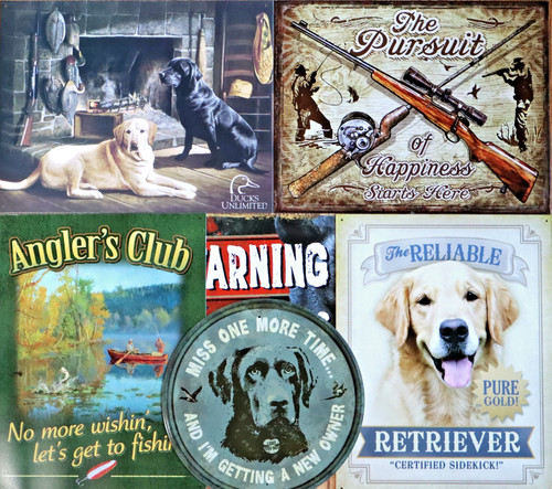 Hunting fishing metal - hunting, signs