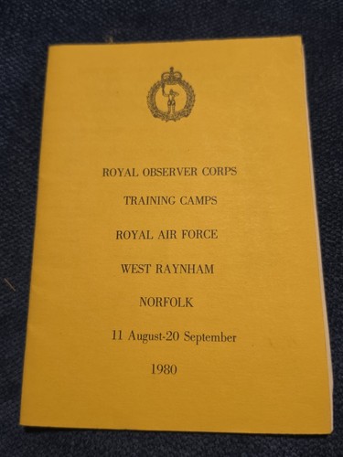 Royal observer corps training - royal,