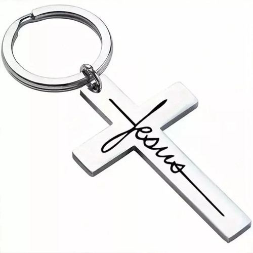 Stainless steel jesus bible - steel,