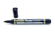 Pentel N850 Permanent Bullet Tip Marker Pens BLACK - 1 3 4 5 10 12 24 48 96 Pens