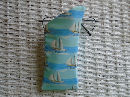 Sailing boat glasses case soft - boat,