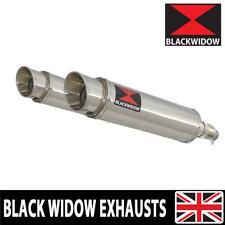 Honda CBR 1100 XX Blackbird 4-2 Exhaust Silencers 360mm GP Round Stainless SG36R