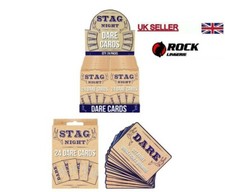 24 Stag Party Dare Cards Stag Night Do Party Games Hen Accessories A pack of Fun