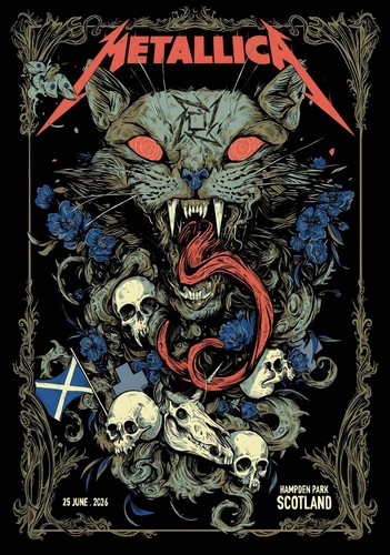 Metallica 2026 tour - metallica, poster