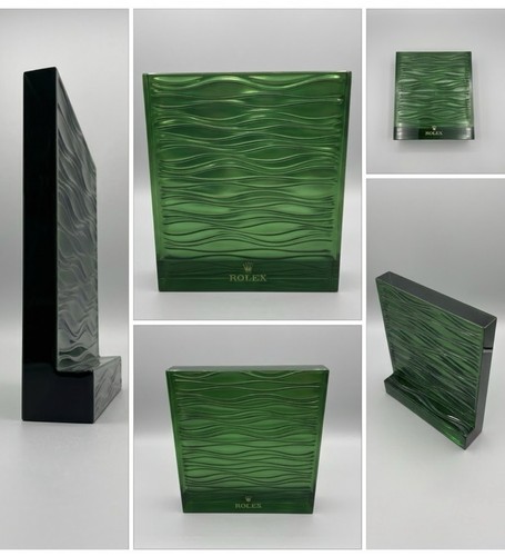 Rolex acrylic green waves - rolex,