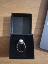 Hallmarked silver ring with - ring,