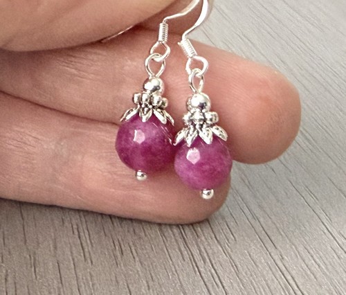 Pink tourmaline earrings 925 - tourmaline,