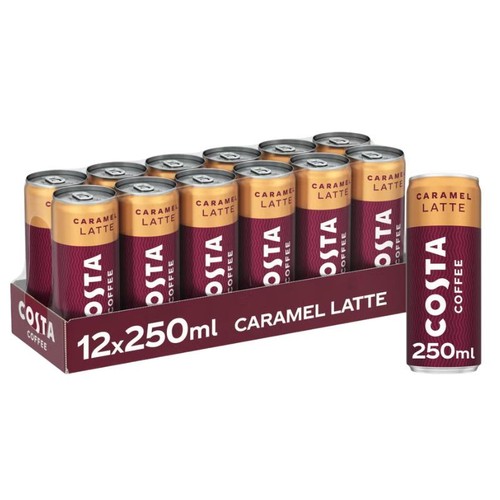 Costa coffee caramel latte - coffee,