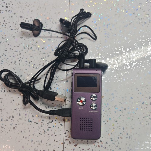 Digital voice recorder purple - voice,
