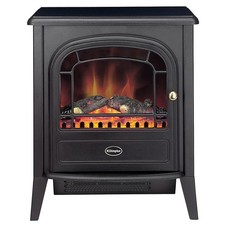 Fireplace, Dimplex Club Optiflame Electric Freestanding Stove Black 2kW RRP £300