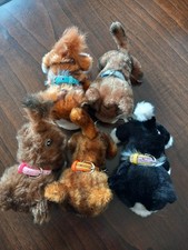 5 x Original The Cat Artist Collection Plush Cats Unboxed Condition See Photos