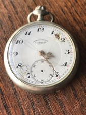 CHRONOMETER MEN'S SWISS rare v Thiefry tourad POCKET WATCH  FOR REPAIR
