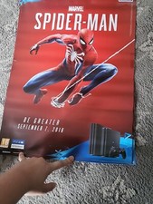 RARE 2018 Spider-Man - Reversible A2 Poster - PS4 Playstation 4 PROMO x3