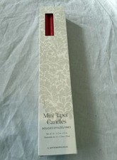 Anthropologie Mini Taper Candles Set of 12 Red 12" Tall Candlesticks