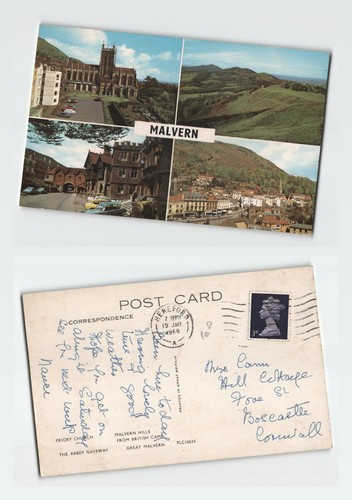 Vintage postcard malvern - vintage,