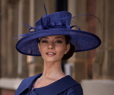 Max & Ellie Stunning Special Occasion Hat, Navy Blue, Brand New!