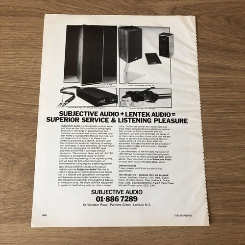 Gram141 magazine advert - magazine,