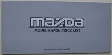 Mazda Price List 1987  323 626
