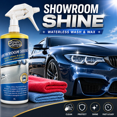 Waterless car wash wax - wax, gloss