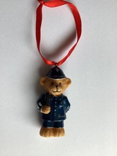 Harrods Resin Teddy Bear Ornament Christmas Tree Bauble Decoration