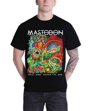 Mastodon T Shirt Once More Round the Sun Band Logo Official Mens New Black