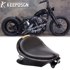 Solo Seat w/ Springs Base For Harley Heritage Softail Springer Bobber Chopper UK