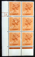 GB 1976 X886 10p. ORANGE-BROWN
