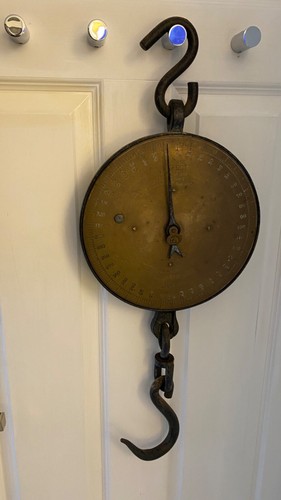 Antique salter hanging - salter,