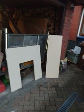 Marble Hearth and Back Panel