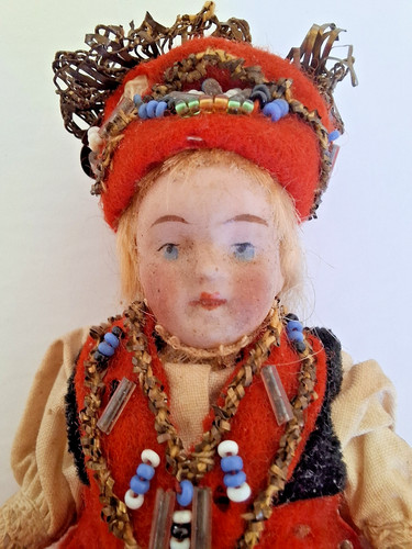 Antique small european folk - antique,