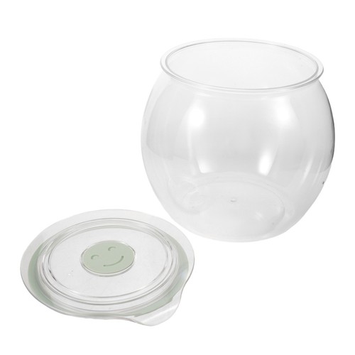 Clear plastic cookie jar - jar, with